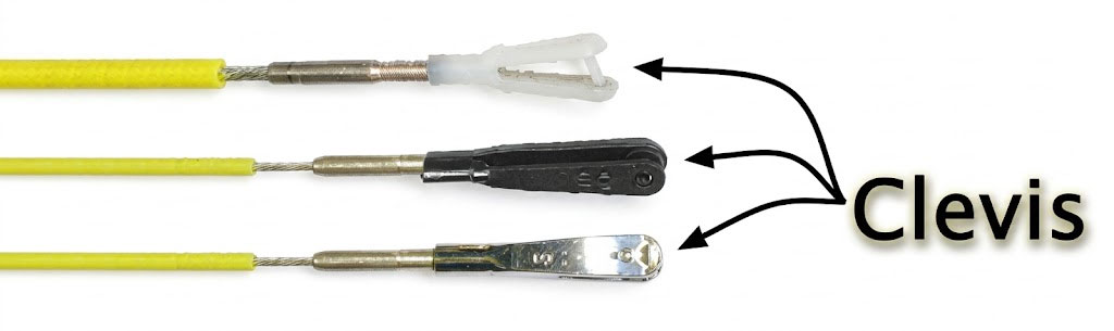 Clevis styles — nylon and metal clevises