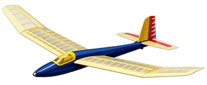 A plane with a polyhedral wing — multiple dihedral breaks
